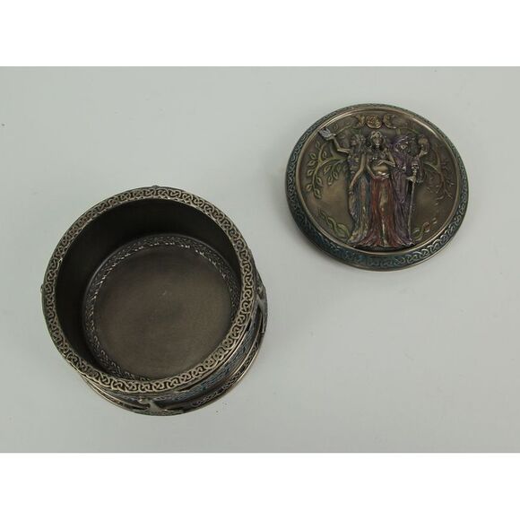 Celtic Triple Goddess Maiden Mother Crone Trinket Box - Picture 3 of 3
